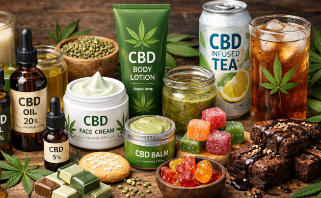 Масла, косметика, сладости и товары для животных с каннабидиолом в России