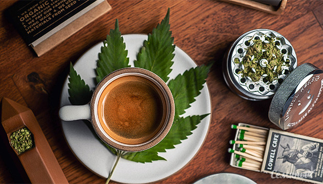 Заряд энергии от кофе и каннабиса