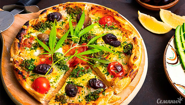 Пищевые продукты с коноплей