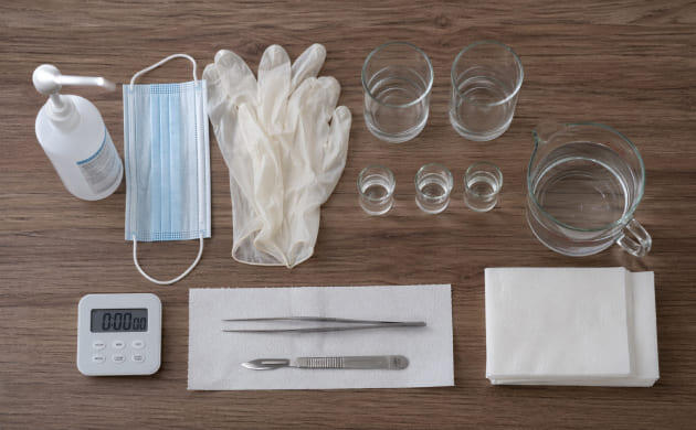 Инструменты для стерилизации экспланта растений