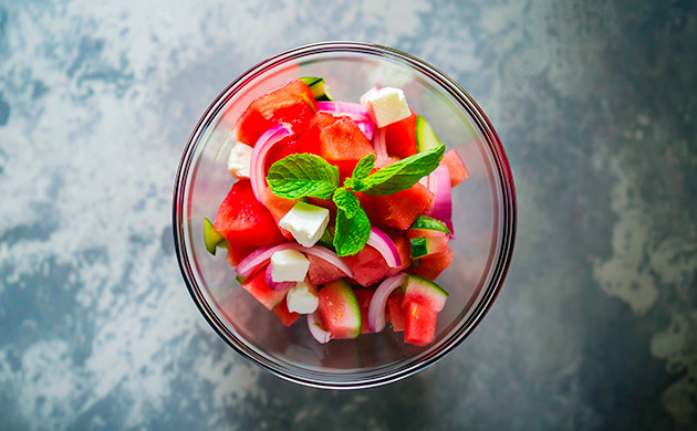 Канна-салат с арбузом: рецепт