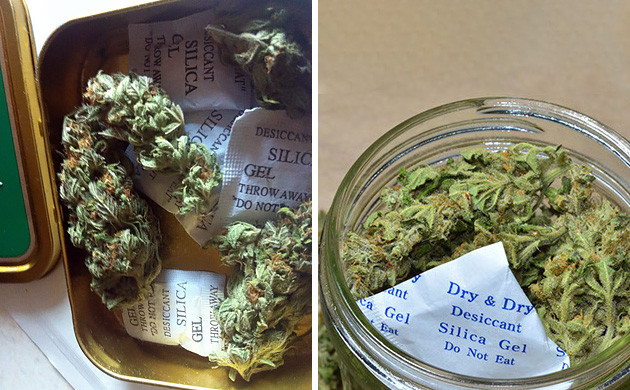 Сушка конопли силикагелем