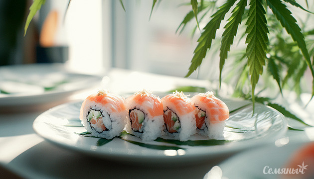 Канна-суши для яркого вечера
