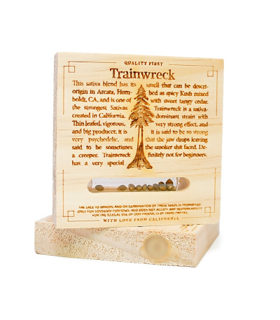 Семена конопли Trainwreck reg задник упаковки