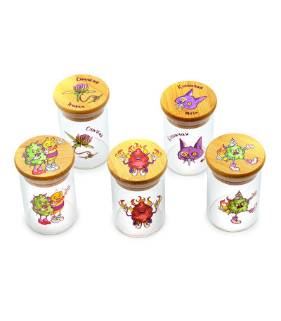 Баночка герметичная с принтом 7CH, маленькая